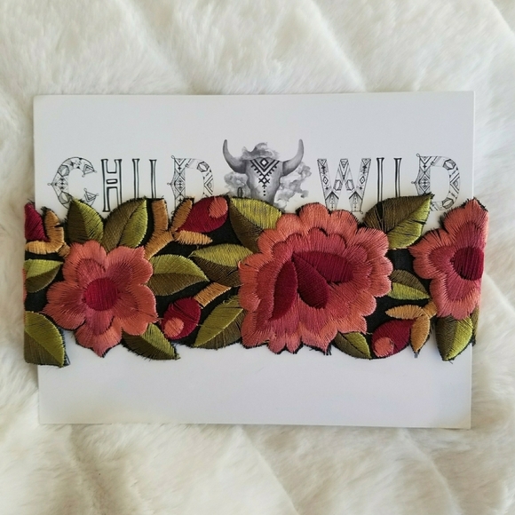 CHILD OF WILD // ltd ed floral cut out patch style choker LAST ONE! - Picture 2 of 14
